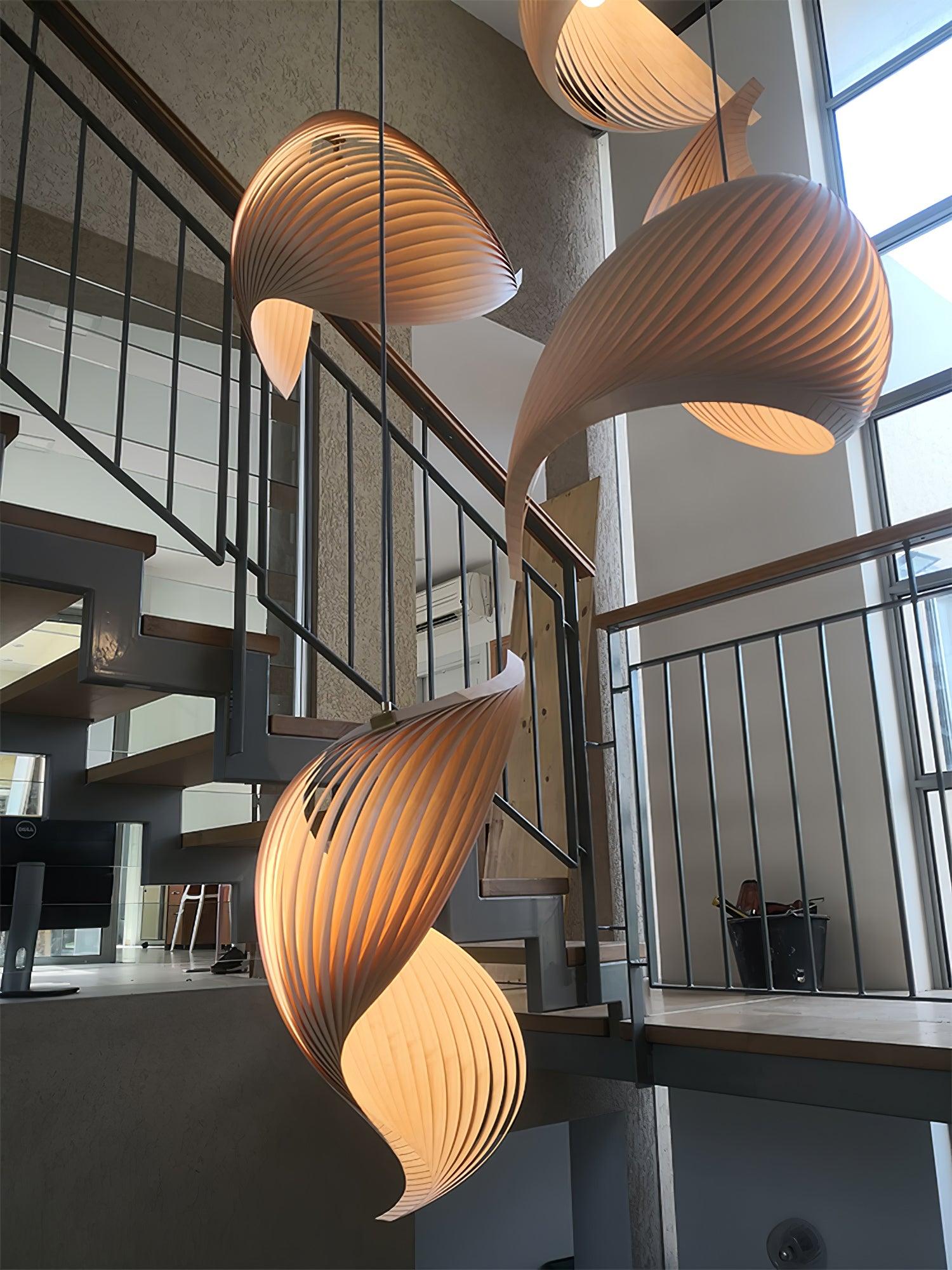 Nautilus Shell Pendant Light - Handmade Seashell Chandelier for Coastal & Boho Home Decor - Perfect for Living Room, Bedroom, or Beach House Lighting