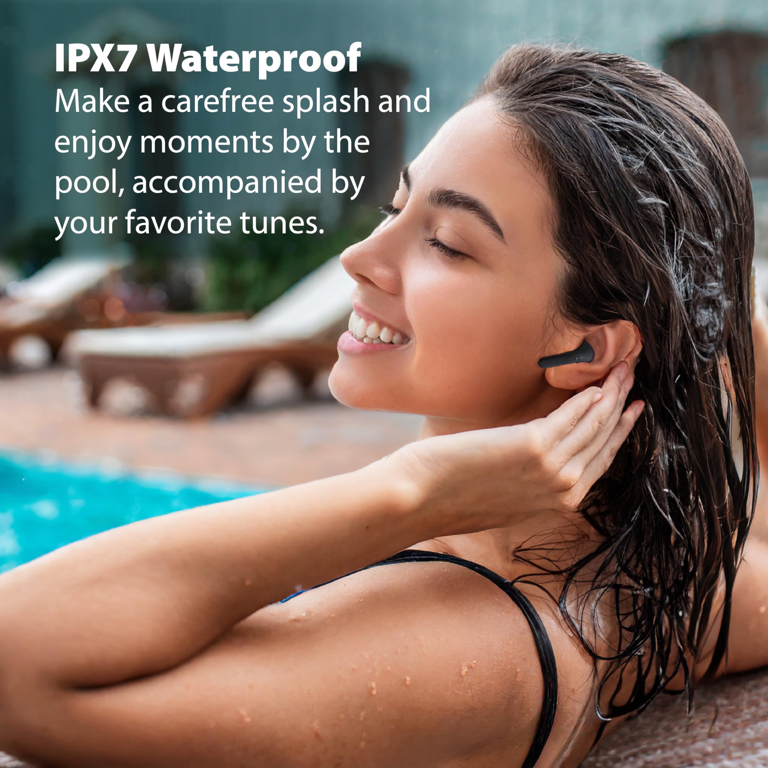 Coby Active Noise Cancelling Wireless Earbuds - 30dB ANC, IPX7 Waterproof, USB-C Charging for Sports & Travel