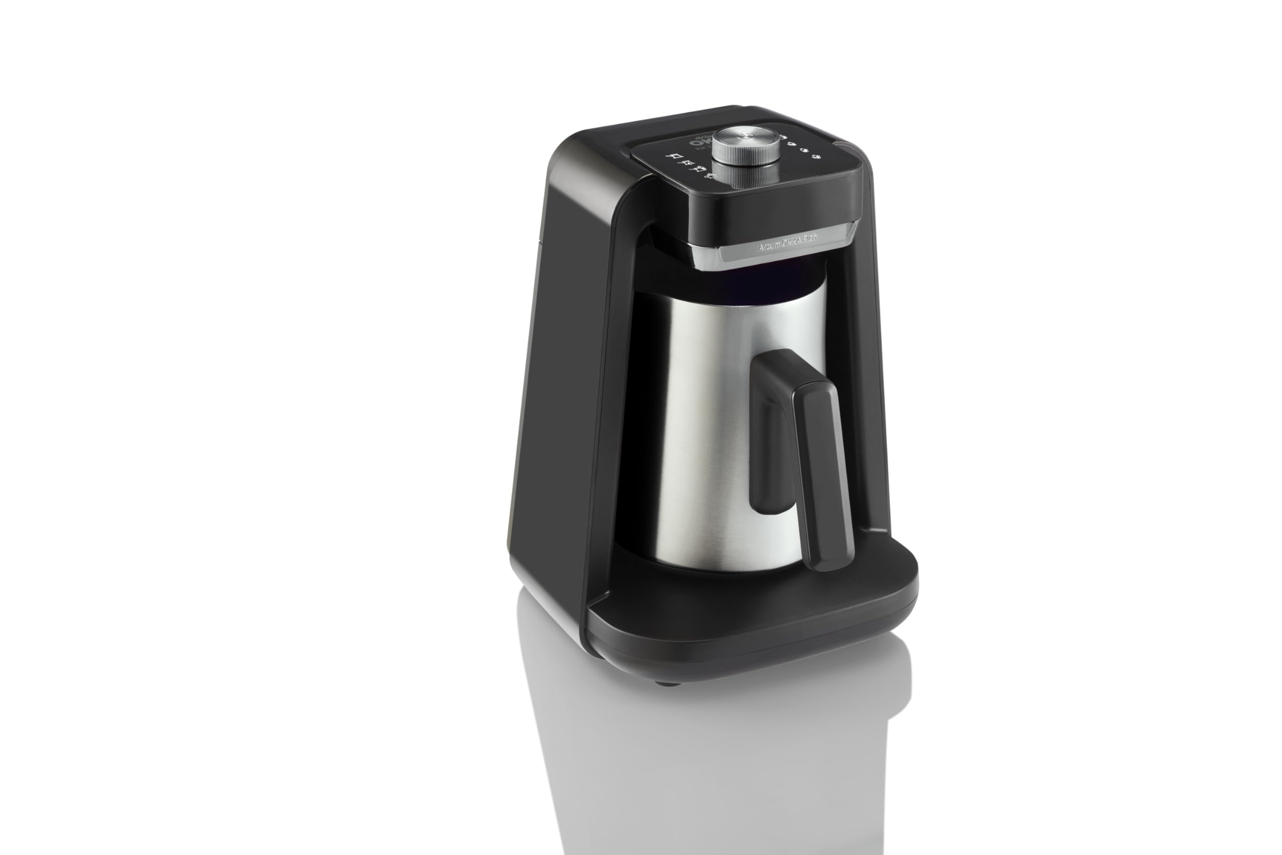 Arzum Okka Rich Spin Pro Turkish Coffee Maker & Milk Frother - 120V Electric Hot Beverage Machine with Stainless Steel Pot (5 Cups Capacity) - Perfect for Home, Office & Cafe Use