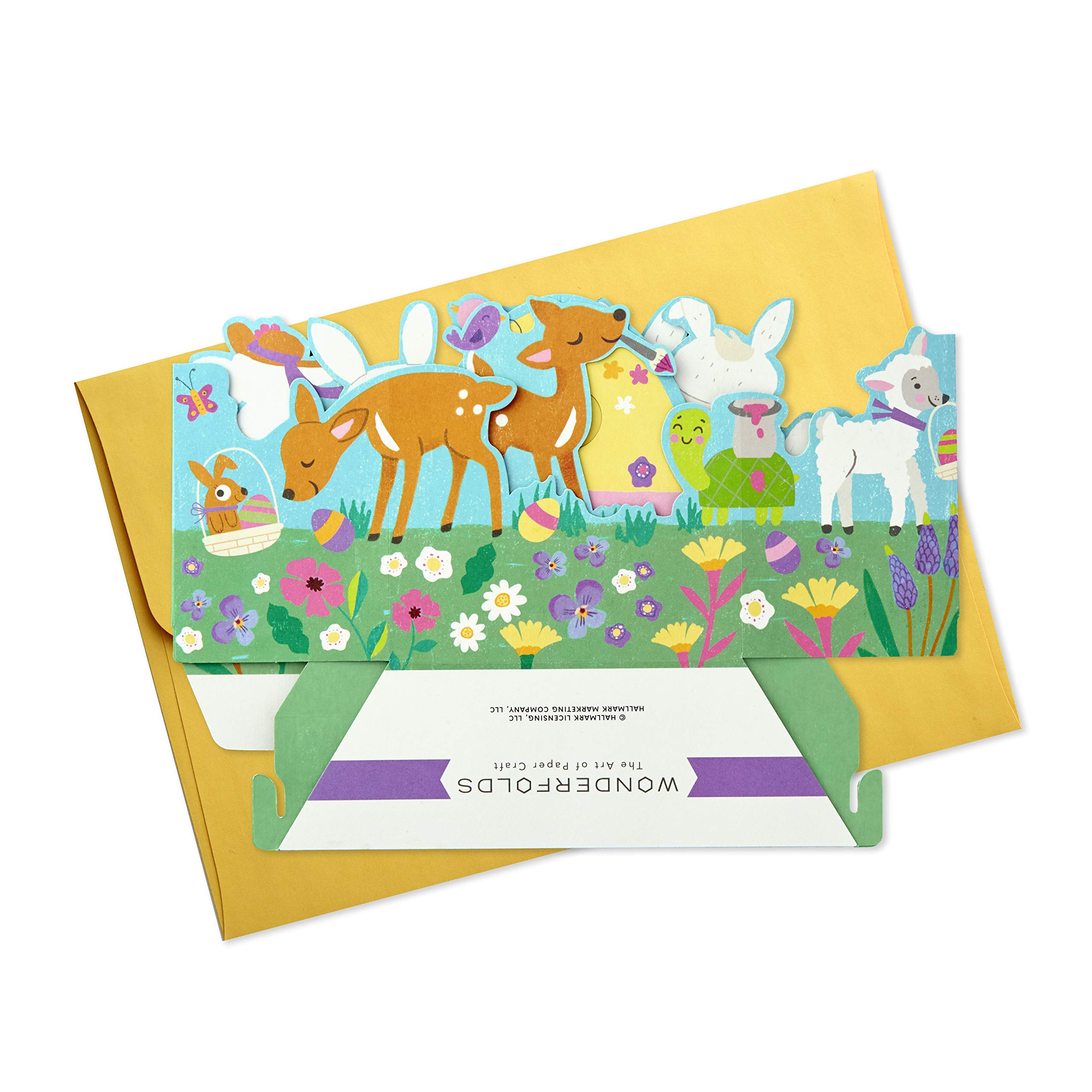 Hallmark Pop Up Easter Card with Displayable Woodland Creatures - Perfect for Easter Greetings, Spring Decor & Gift Giving