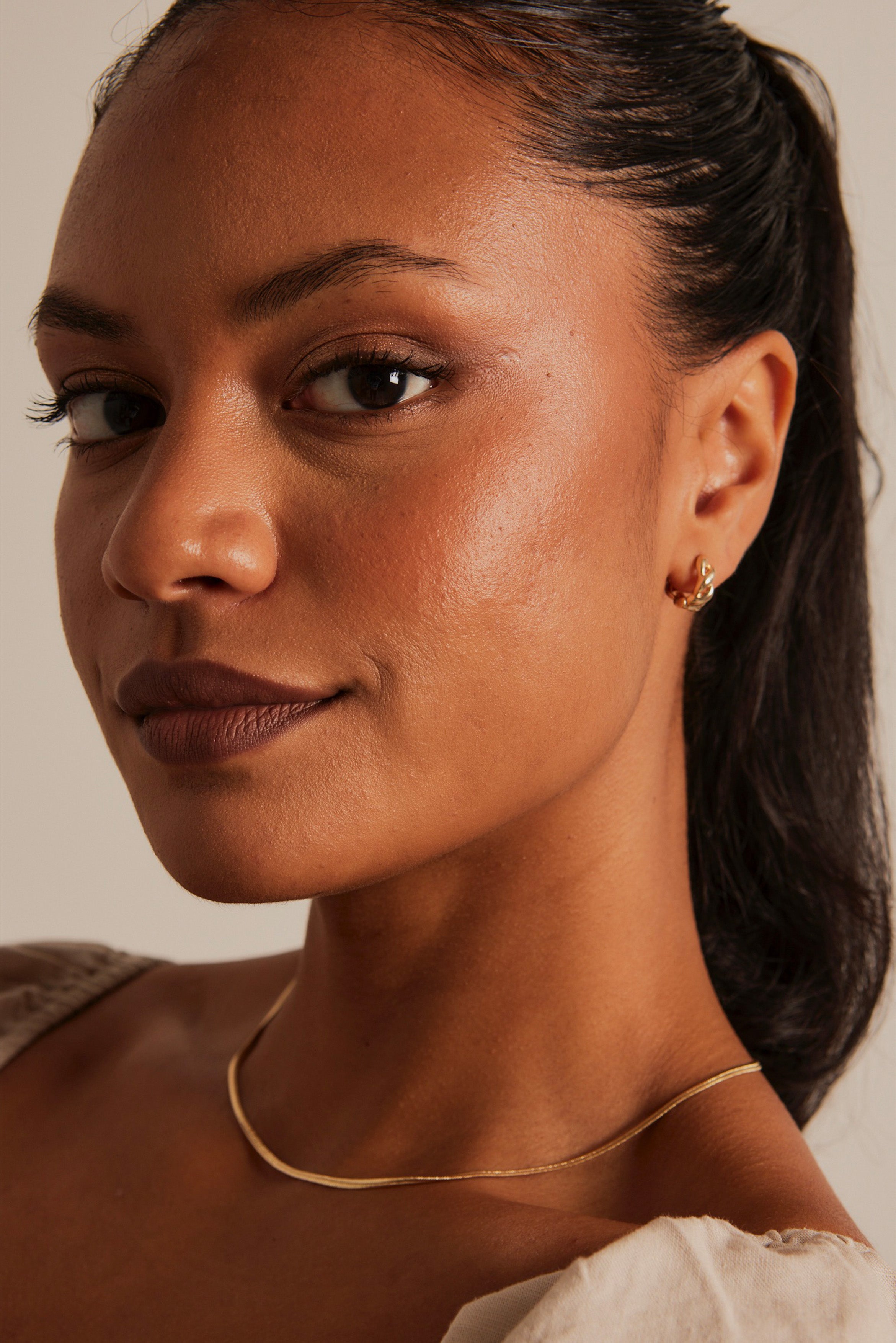 14K Gold Hoop Earrings for Women - Dainty Chain Link Design, Hypoallergenic & Tarnish-Free - Perfect for Everyday Wear, Parties & Gifts