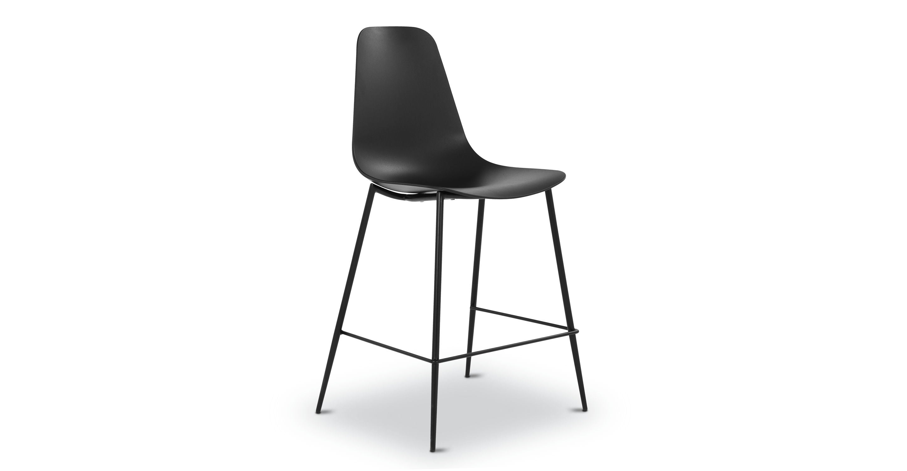 Isla Counter Height Stool - Adjustable Bar Stool with Backrest, Modern Kitchen Island Stool for Dining & Breakfast Nook, Perfect for Home, Cafe & Restaurant Use