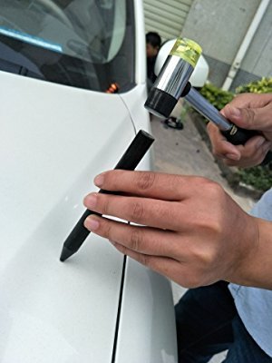 5pc Paintless Dent Repair Kit - Black Nylon Tools for All Painted Surfaces - Car Dent Removal