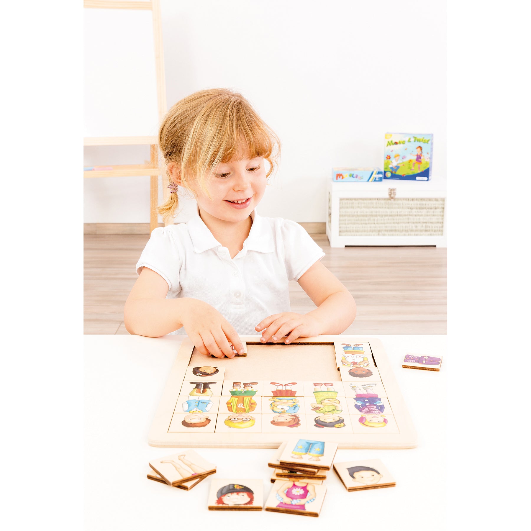 Beleduc Match & Mix Cultural Kids Wooden Puzzle - 30 Piece Educational Toy for Children | Perfect for Learning World Cultures & Developing Fine Motor Skills at Home or School