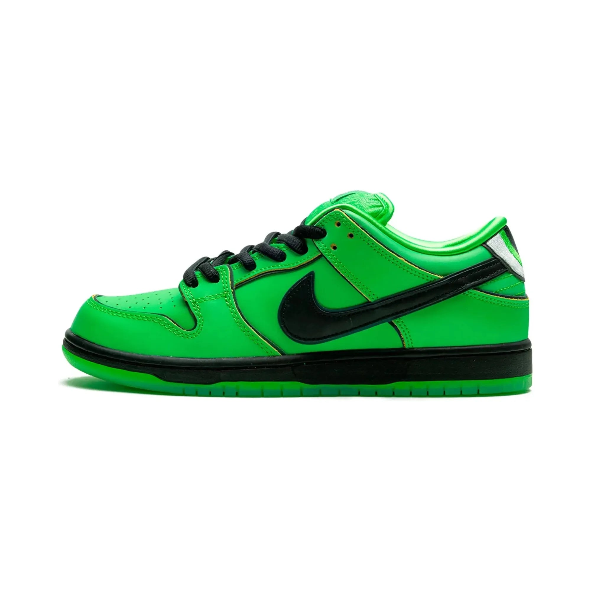 Nike SB Dunk Low The Powerpuff Girls Buttercup Sneakers - Limited Edition Cartoon-Inspired Skate Shoes for Men & Women | Perfect for Streetwear, Skateboarding, and Collectors