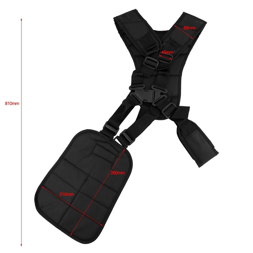 Comfortable Padded Double Shoulder Harness Strap for Grass Trimmer & Brush Cutter - Adjustable Nylon Belt (11.0 x 8.2 Inch) - Perfect for Landscaping, Gardening & Yard Maintenance