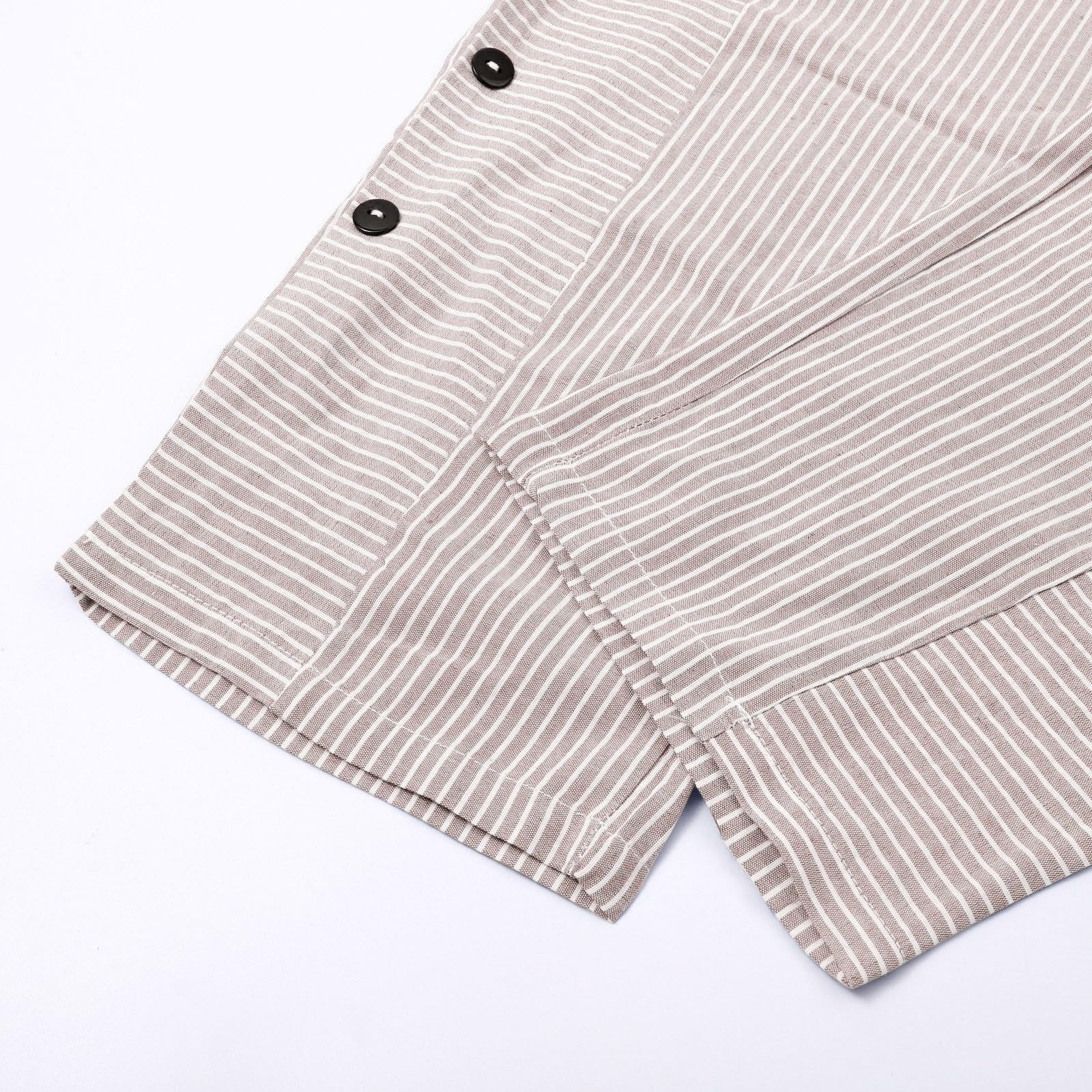 Women's High Waisted Linen Pleated Wide Leg Pants - Boho Casual Straight Pants in Khaki (Size XL) - Perfect for Summer Outfits, Beach Vacations, and Relaxed Office Wear