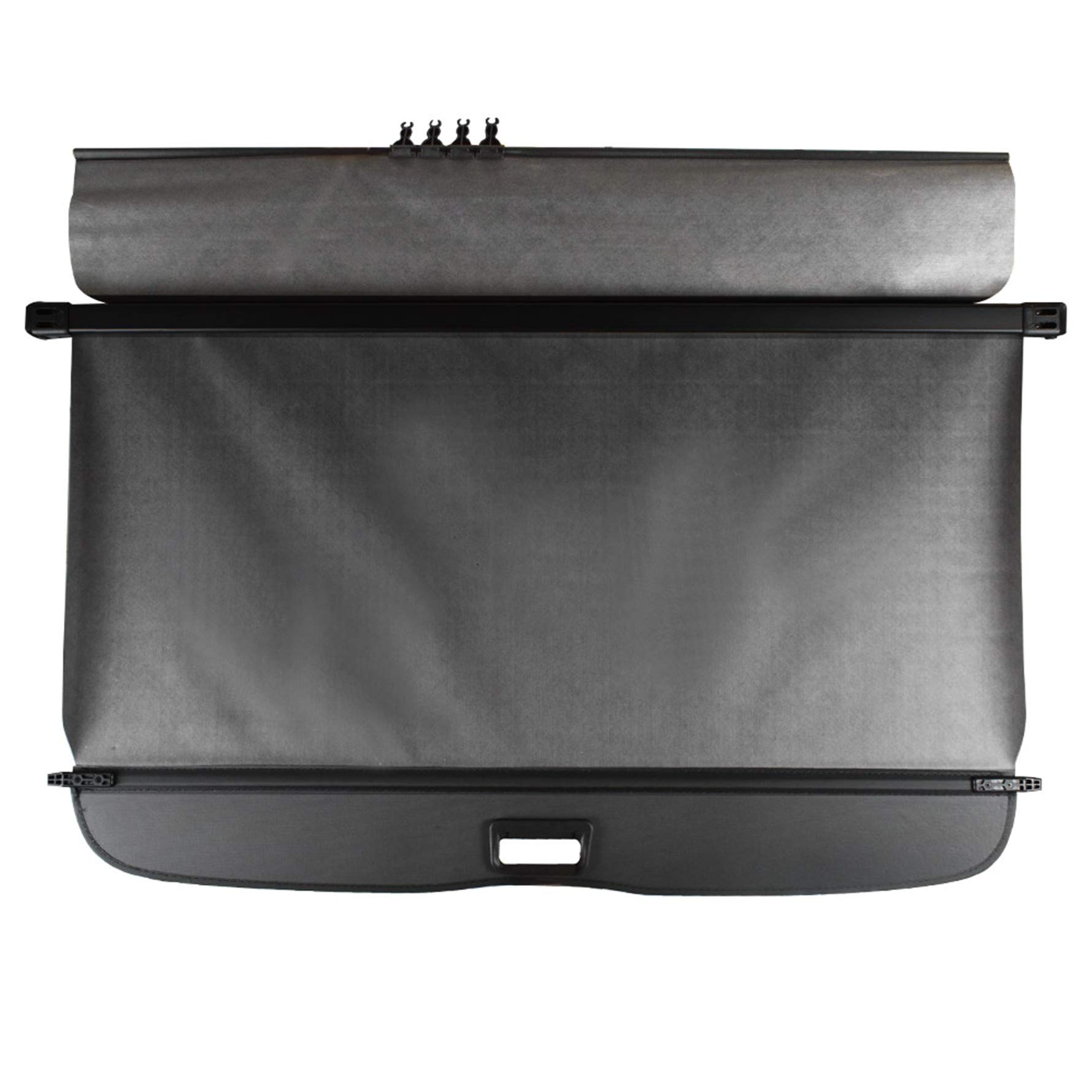 2014-2018 Subaru Forester Black Rear Trunk Cargo Cover | Manual Door Security Shade Replacement | Perfect for Road Trips & Grocery Hauling