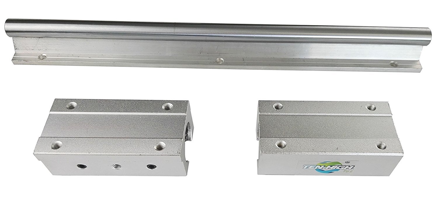 TEN-HIGH SBR20 900mm Linear Guide Rail with 2 SBR20LUU Blocks - High Precision Linear Motion Slide Rails for CNC Machines, 3D Printers, Laser Cutters & Industrial Automation - Smooth & Durable Motion Control Solution