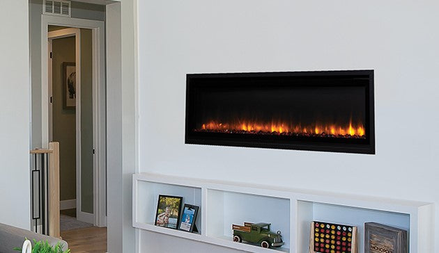 45 Inch Modern Linear Electric Fireplace - Sleek Wall Mounted Heater with Realistic LED Flame - Perfect for Living Room, Bedroom & Office (Model: ERL2045)