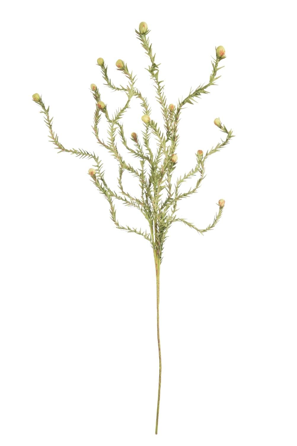 Kalalou Small Bud Floral Stem - Green Artificial Flowers for Home Decor, Wedding Centerpieces & DIY Crafts