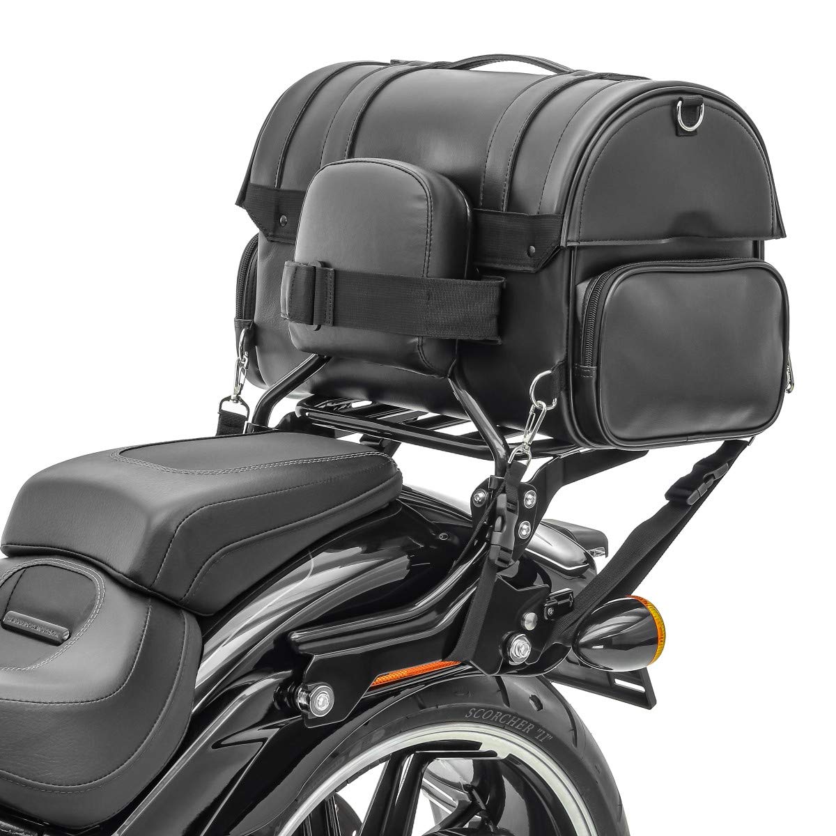 Yamaha XV 1600 A Wild Star Rear Bag - Passenger Tail FP Compatible Motorcycle Luggage - Perfect for Long Rides & Road Trips