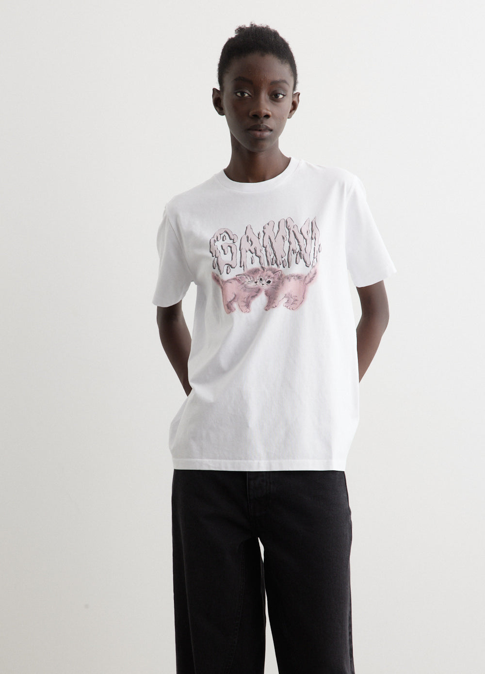 Comfortable Basic Jersey Relaxed Fit Cat Lover T-Shirt - Perfect for Casual Wear, Lounging & Cat-Themed Outfits