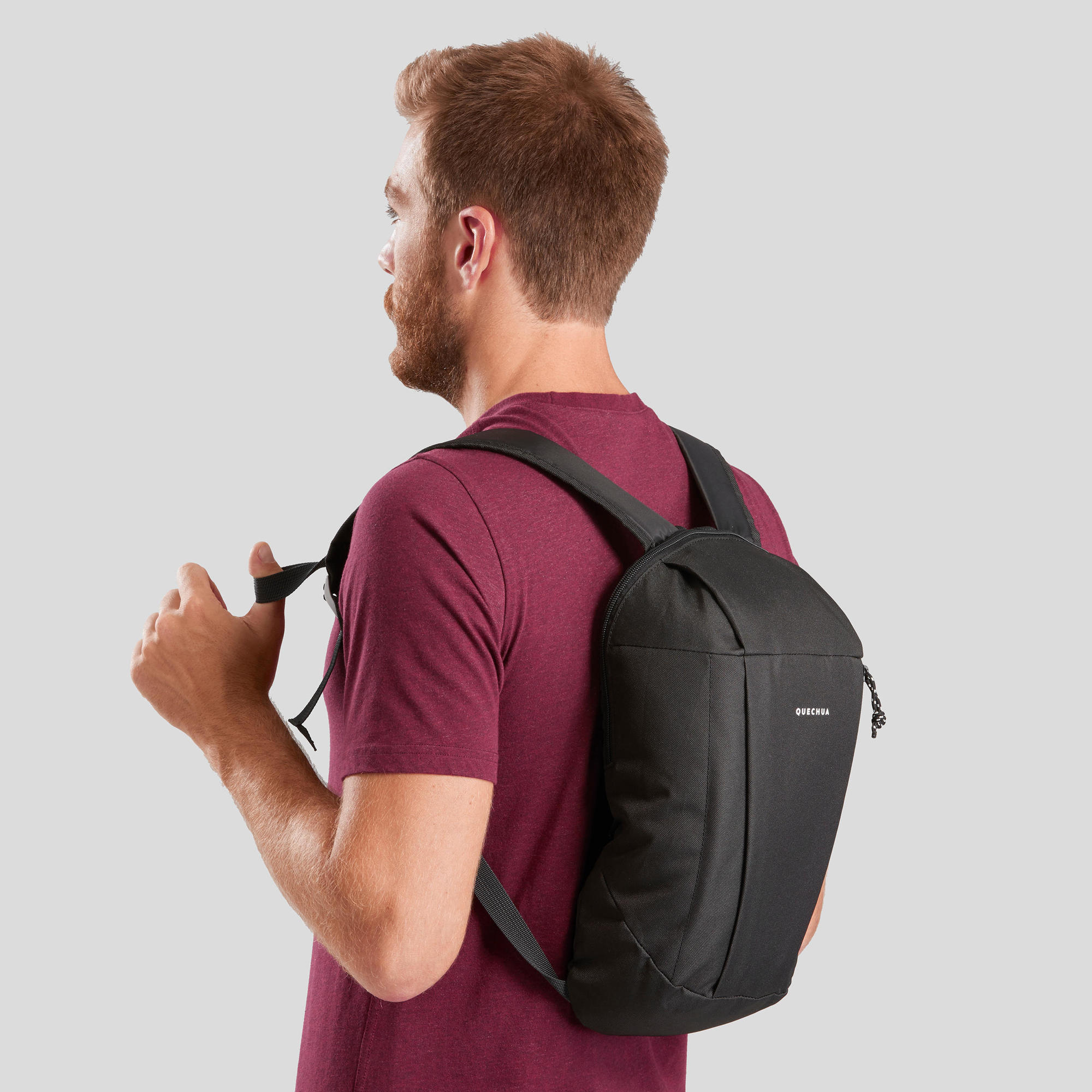 Quechua NH100 10L Lightweight Hiking Backpack - Water-Resistant Daypack for Outdoor Adventures, Camping & Travel