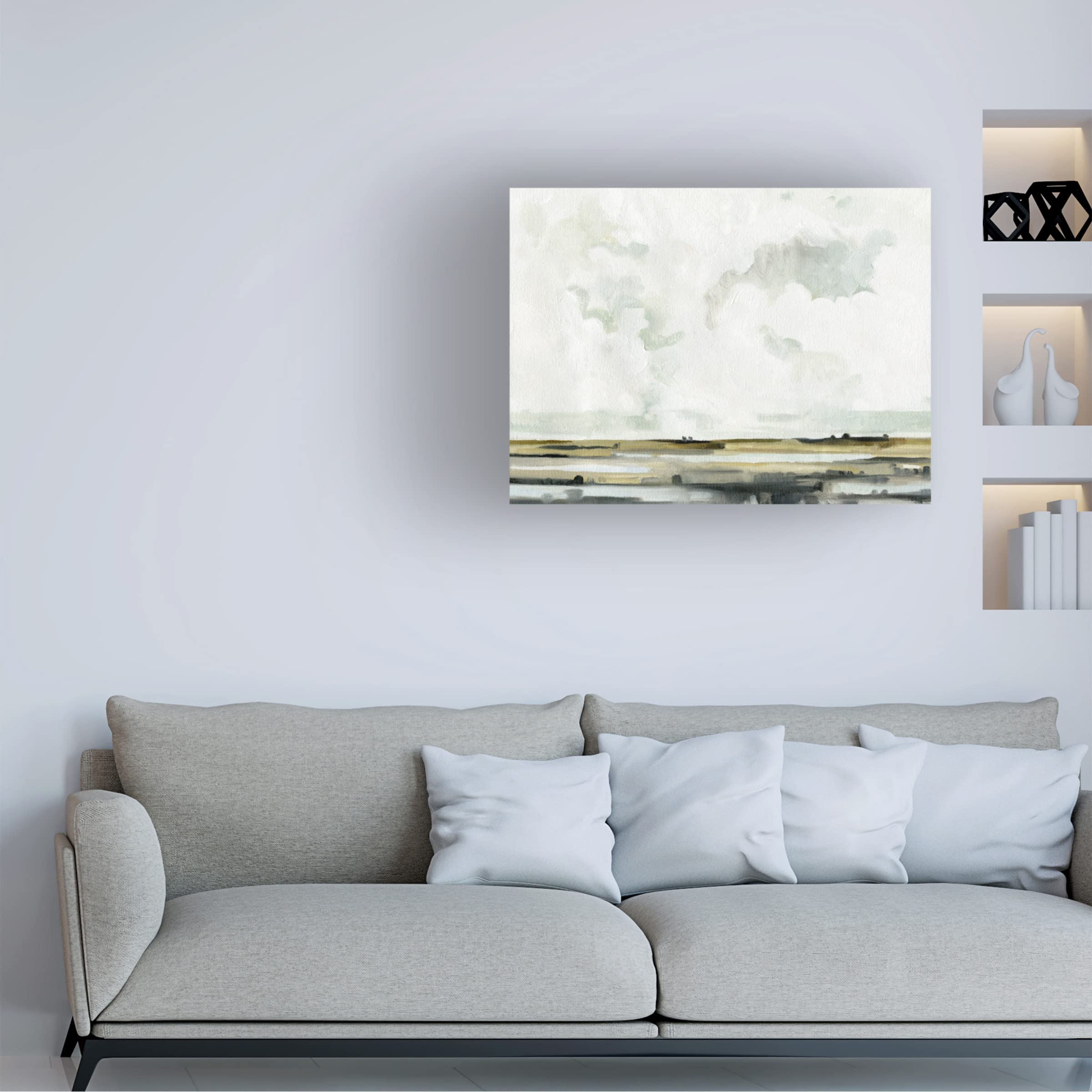 Emma Caroline 'Quiet Moors I' Canvas Wall Art Print - Landscape Nature Painting for Living Room, Bedroom & Office Decor | Trademark Fine Art Collection