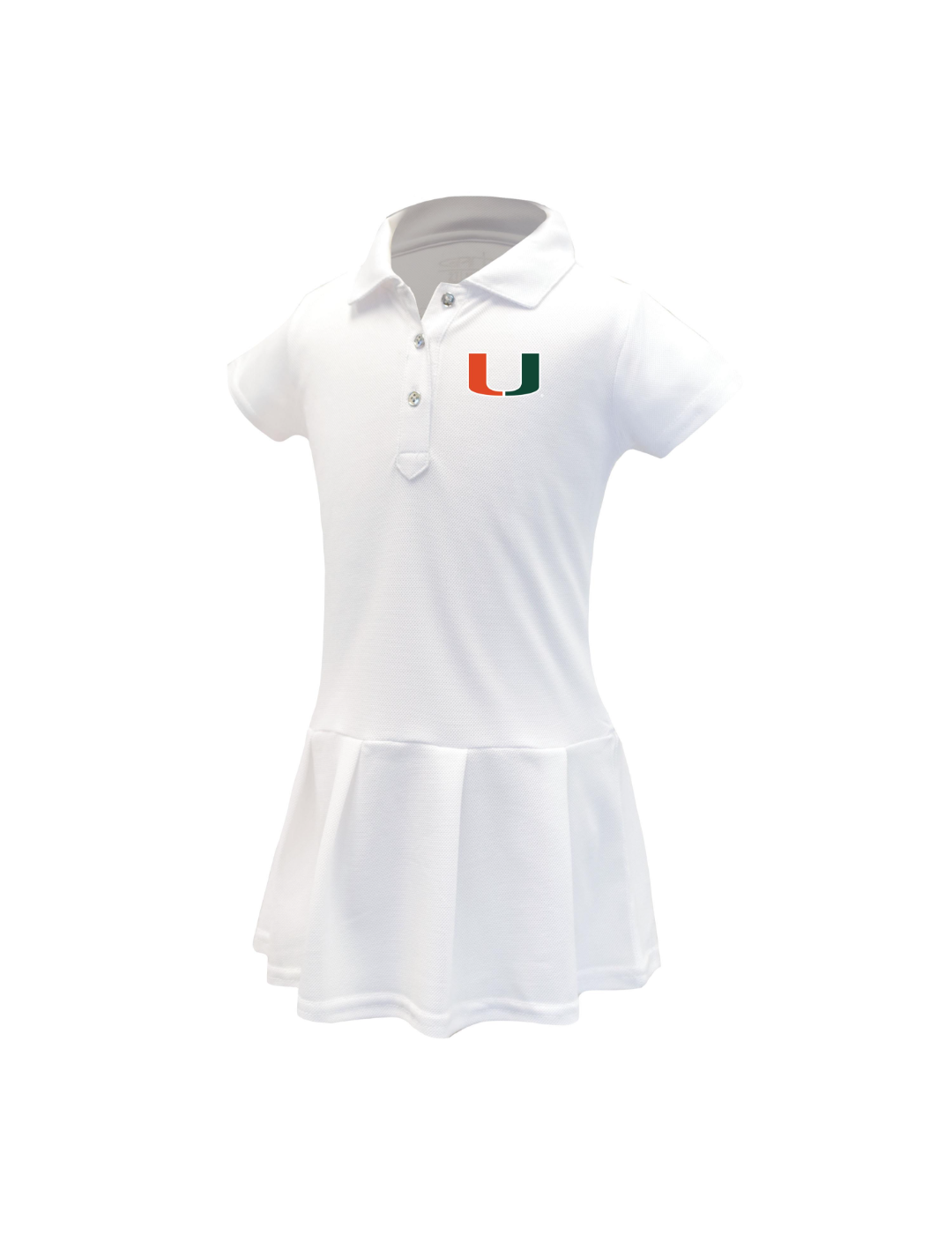 Miami Hurricanes Toddler Girls' Dress - Cute NCAA Football Fan Outfit for Game Day & School Events