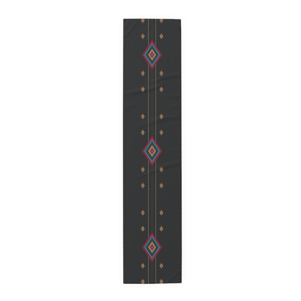 Black Diamond Southwestern Table Runner - Elegant Kitchen & Dining Table Linens Cloth for Home Decor, Party & Holiday Dinner Settings