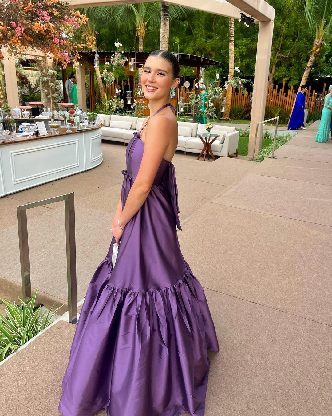 Elegant A-Line Purple Satin Long Prom Dress for Formal Parties & Special Occasions - Style J3426 | Perfect for Homecoming, Evening Gala & Wedding Guest Attire