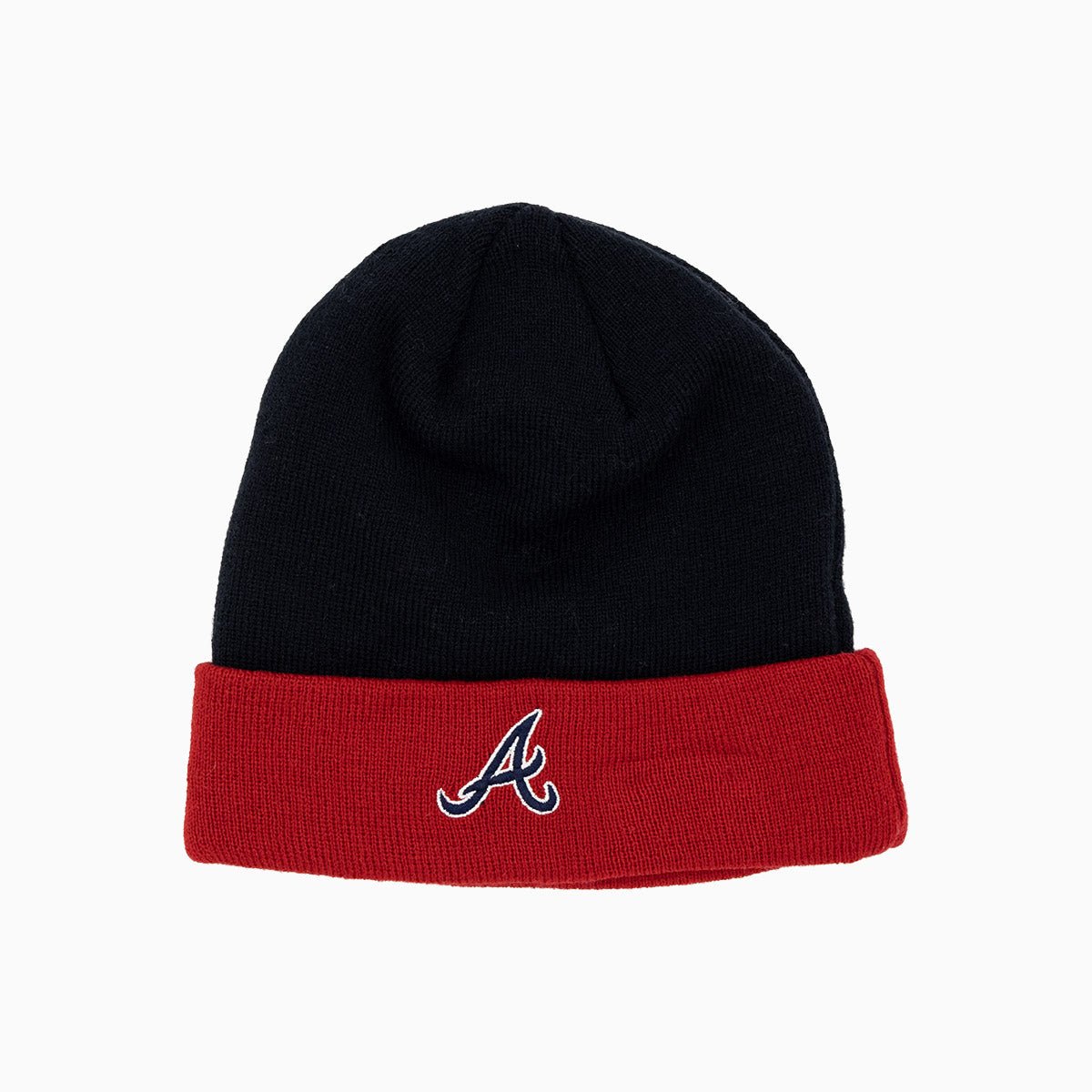 Atlanta Braves MLB Beanie Knit Hat - Official Team Logo Winter Warm Cuffed Skull Cap for Men & Women - Perfect for Baseball Games, Outdoor Activities & Cold Weather