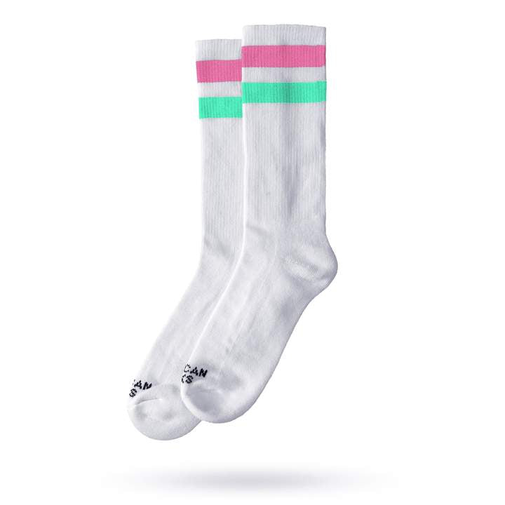 American Socks Vice City Mid High - Comfortable Cotton Crew Socks for Men & Women - Perfect for Casual Wear, Sports & Everyday Use