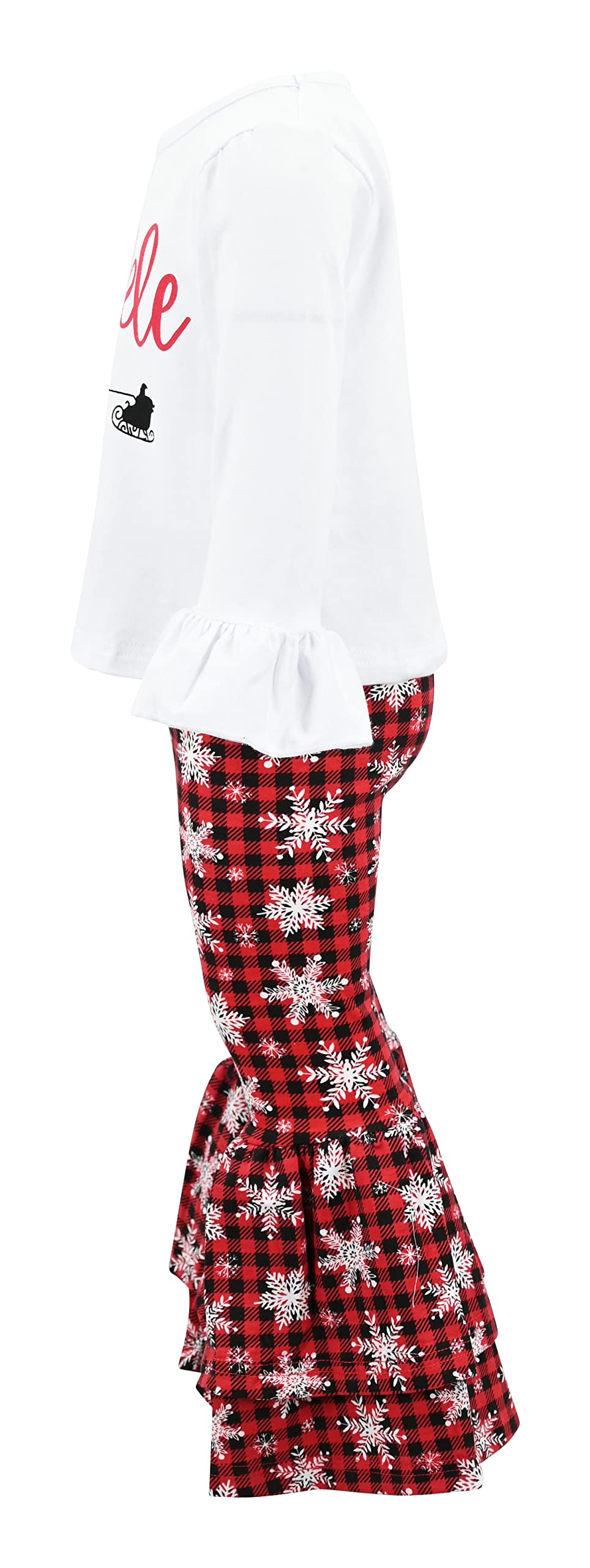 Girls 2-Piece Bell Bottom Outfit - Toddler Clothes Set for Playtime