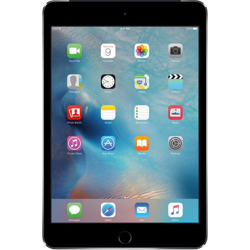 Apple iPad mini 4 128GB Wi-Fi + Cellular (Space Gray) - Portable Tablet for Work, Travel & Entertainment