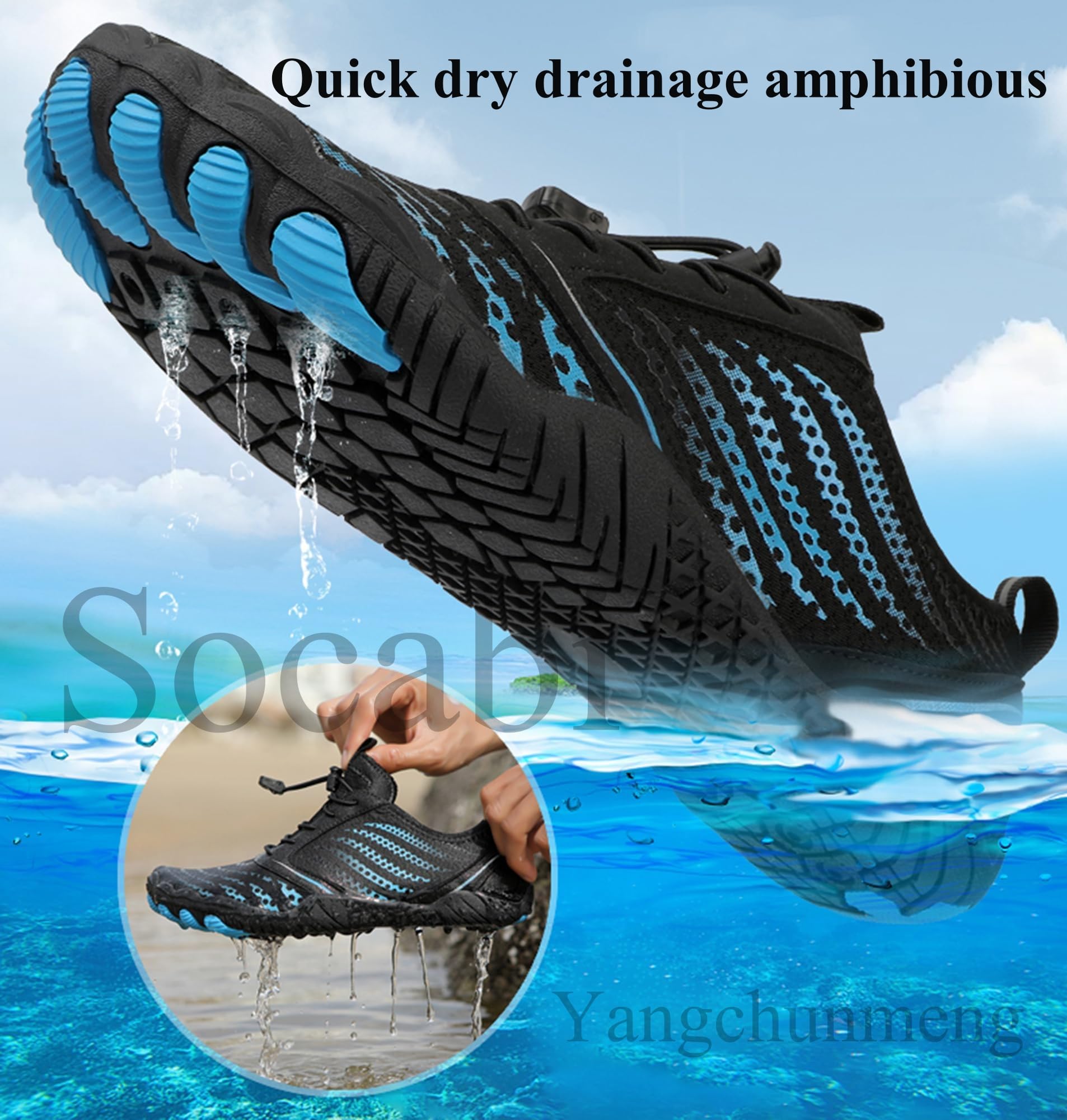 Best Women's Barefoot Running Shoes - Wide Toe Box & Drainage Holes for Trail Running, Beach Walking & Water Sports | Minimalist Lightweight Water Shoes for Outdoor Activities