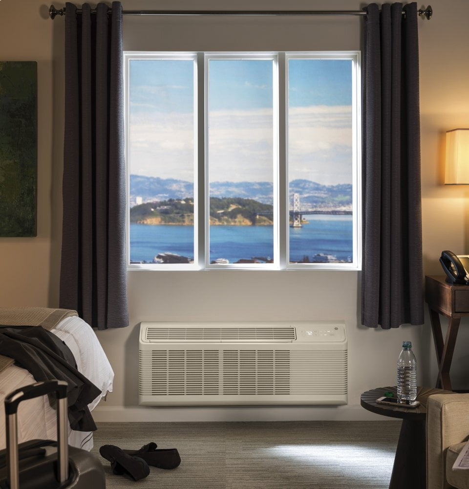 GE AZ45E15DAB Zoneline® 230/208 Volt Cooling & Electric Heat Unit - Perfect for Hotels, Apartments, and Office Spaces