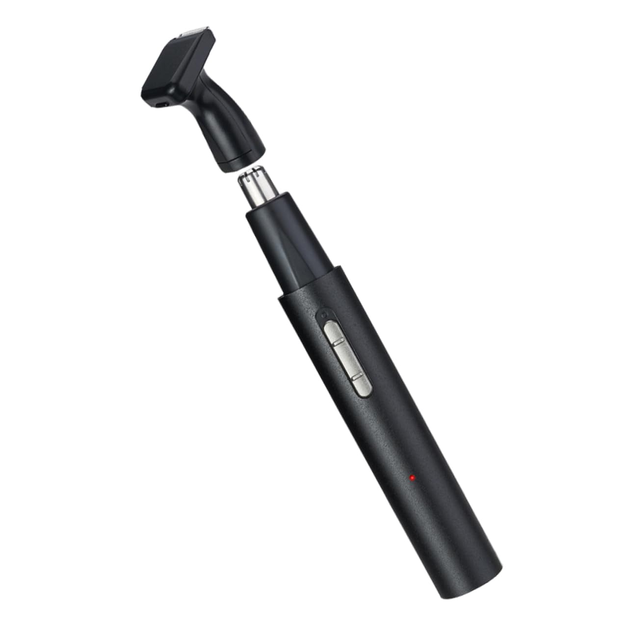 Baluue Electric Nose Hair Trimmer for Men - Rechargeable Ear & Beard Trimmer with Metal Aluminum Body - Perfect for Grooming, Travel & Personal Care (Black)