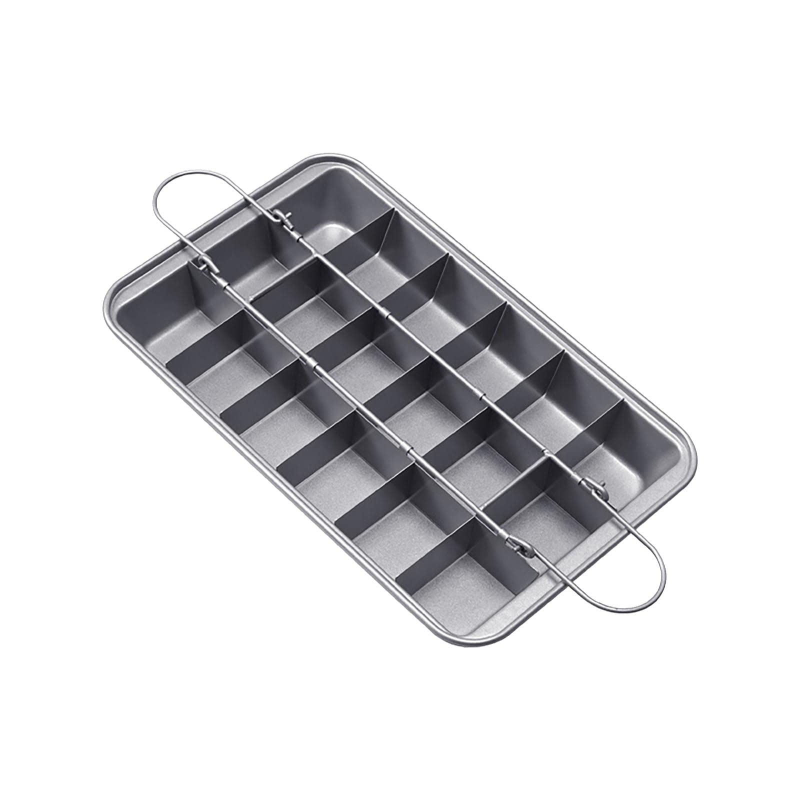 Non-Stick 18-Slice Cake Baking Pan with Dividers - Perfect for Cupcakes, Muffins & Pre-Sliced Cakes - Ideal for Birthday Parties, Baking Classes & Home Dessert Making