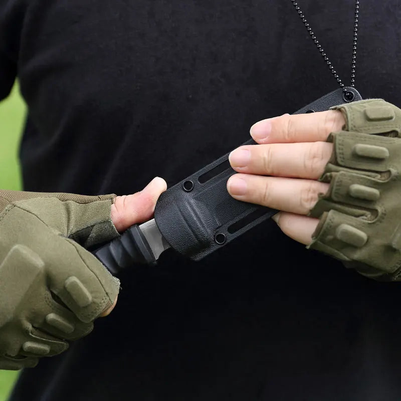 Best Outdoor Survival Knife - High Carbon Steel Camping Knife for Hiking, Hunting & Bushcraft | Portable Tactical Knife for Emergency & Wilderness Adventures