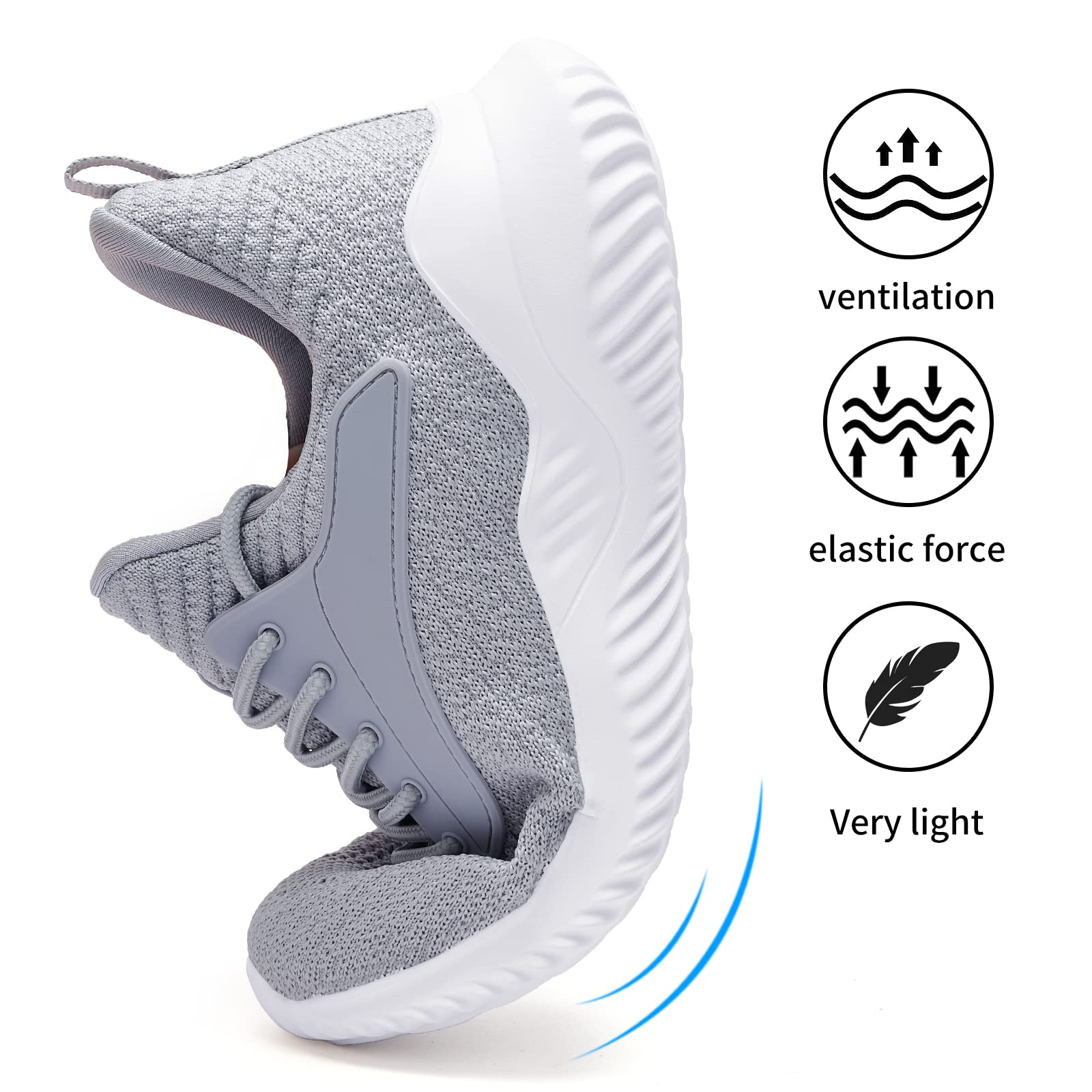 Women's Tennis Shoes - Lightweight Memory Foam Walking Sneakers for Running, Gym Workouts & Nursing | Slip-On Athletic Shoes for Comfort at Work & Daily Use