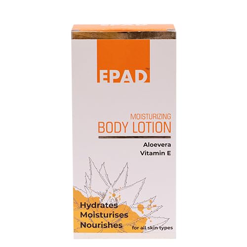EPAD Moisturizing Body Lotion with Aloe Vera & Vitamin E - Hydrating & Nourishing for Dry, Sensitive & All Skin Types | Unisex Fragrance-Free Formula | Pack of 2 | Perfect for Daily Skincare, After Sun Care & Winter Hydration