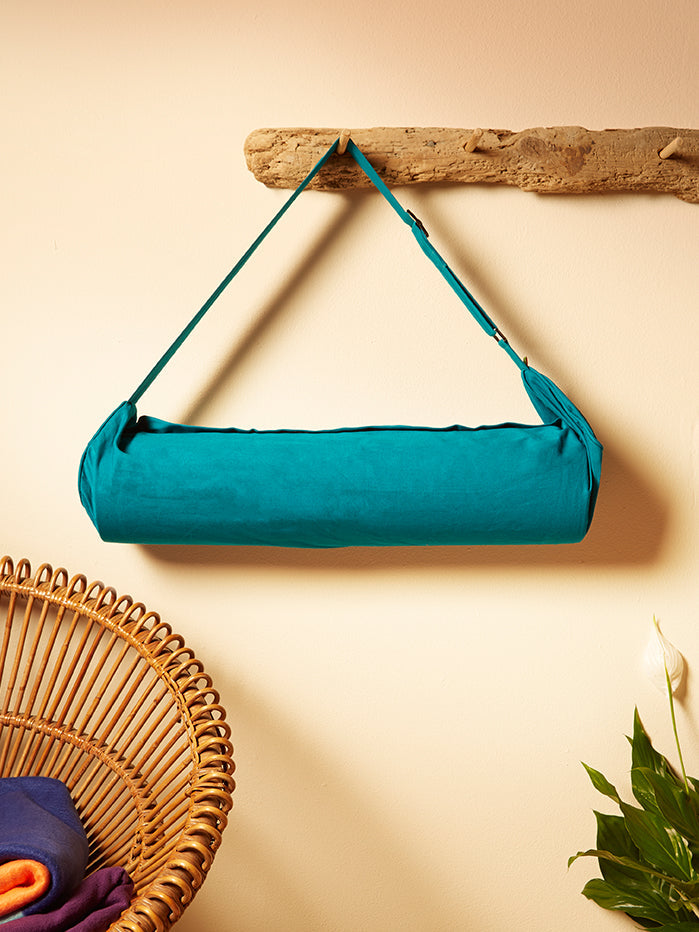 Organic Cotton Zip Up Yoga Bag for Women & Men - Eco-Friendly Yoga Mat Carrier with Pockets - Perfect for Gym, Studio & Travel
