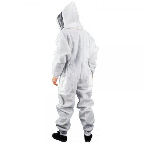 Professional-Grade Vented Beekeeping Suit for Adults - Full Body Protection with Hood & Gloves - Eco-Keeper Beekeeper Suit (3XL) - Ideal for Honey Harvesting, Hive Inspection & Outdoor Beekeeping Activities