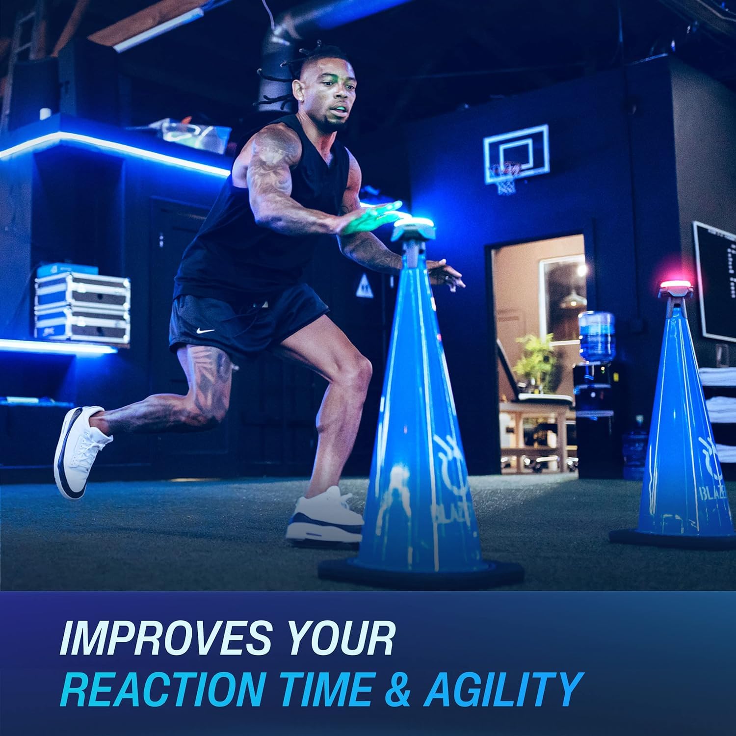 BlazePod Reaction Training System - 4 LED Light Pods for Speed, Agility & Reflex Training | Ideal for Athletes, Coaches, Therapists & Fitness Professionals | Perfect for Sports Drills, PT Sessions & Home Workouts