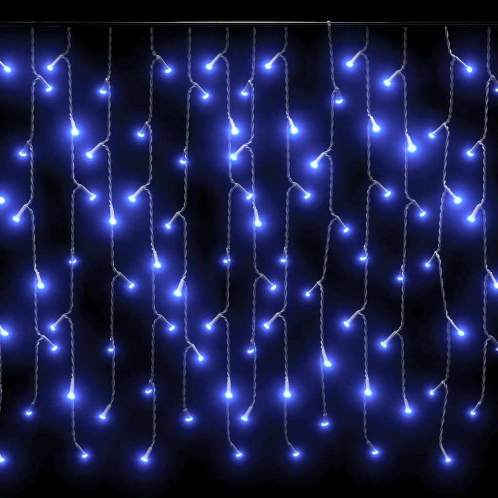 vidaXL 400 LED Blue Icicle Christmas Lights - 393.7