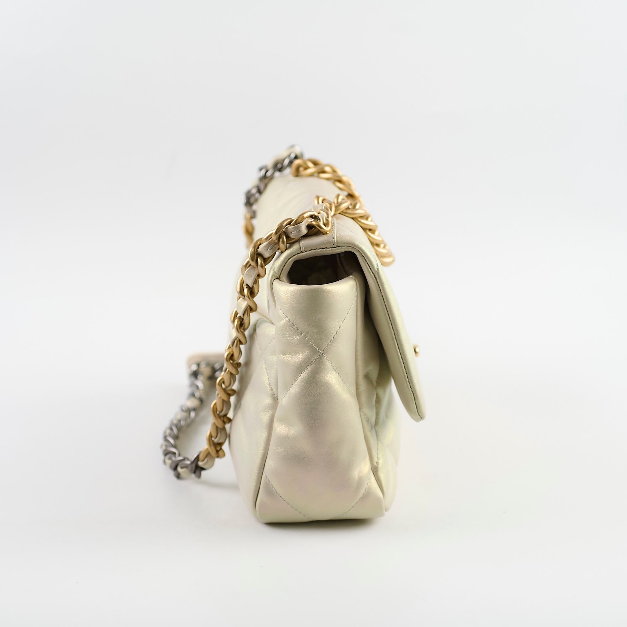 Chanel Small 19 Iridescent Pearl 31 Series Handbag - Luxury Designer Crossbody Bag for Women | Perfect for Evening Parties, Date Nights & Special Occasions
