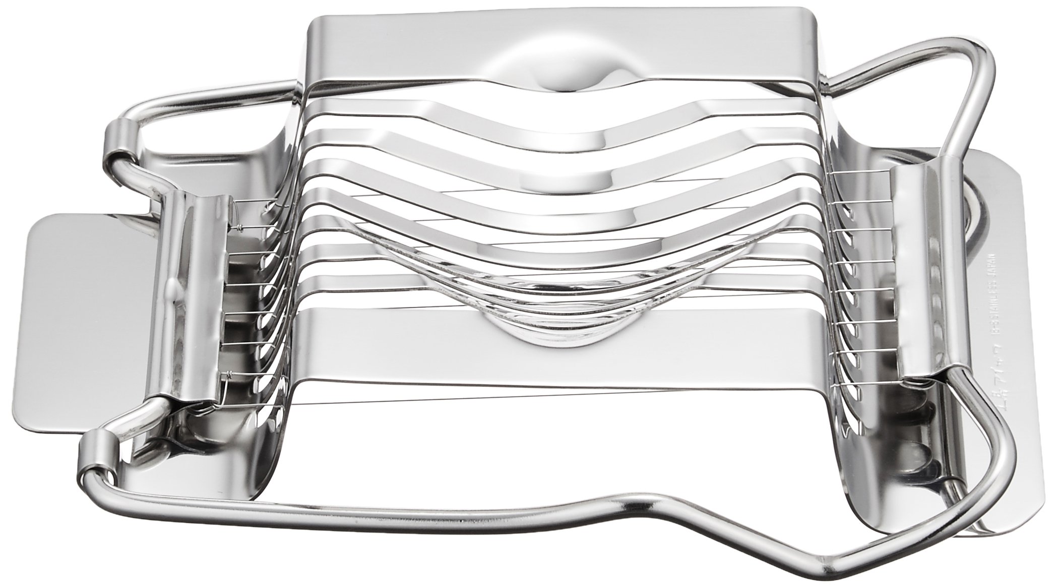 Premium Kobo Aizawa Stainless Steel Egg Slicer - Japanese Made Kitchen Tool for Perfectly Sliced Hard Boiled Eggs - Ideal for Salads, Sandwiches & Breakfast Plates