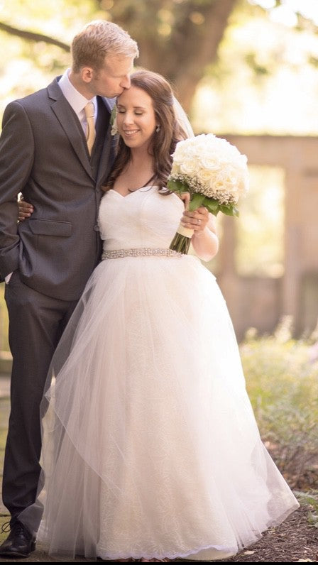 Hayley Paige Bella Candi Blush Wedding Gown - Elegant A-Line Bridal Dress for Romantic Ceremonies & Formal Events