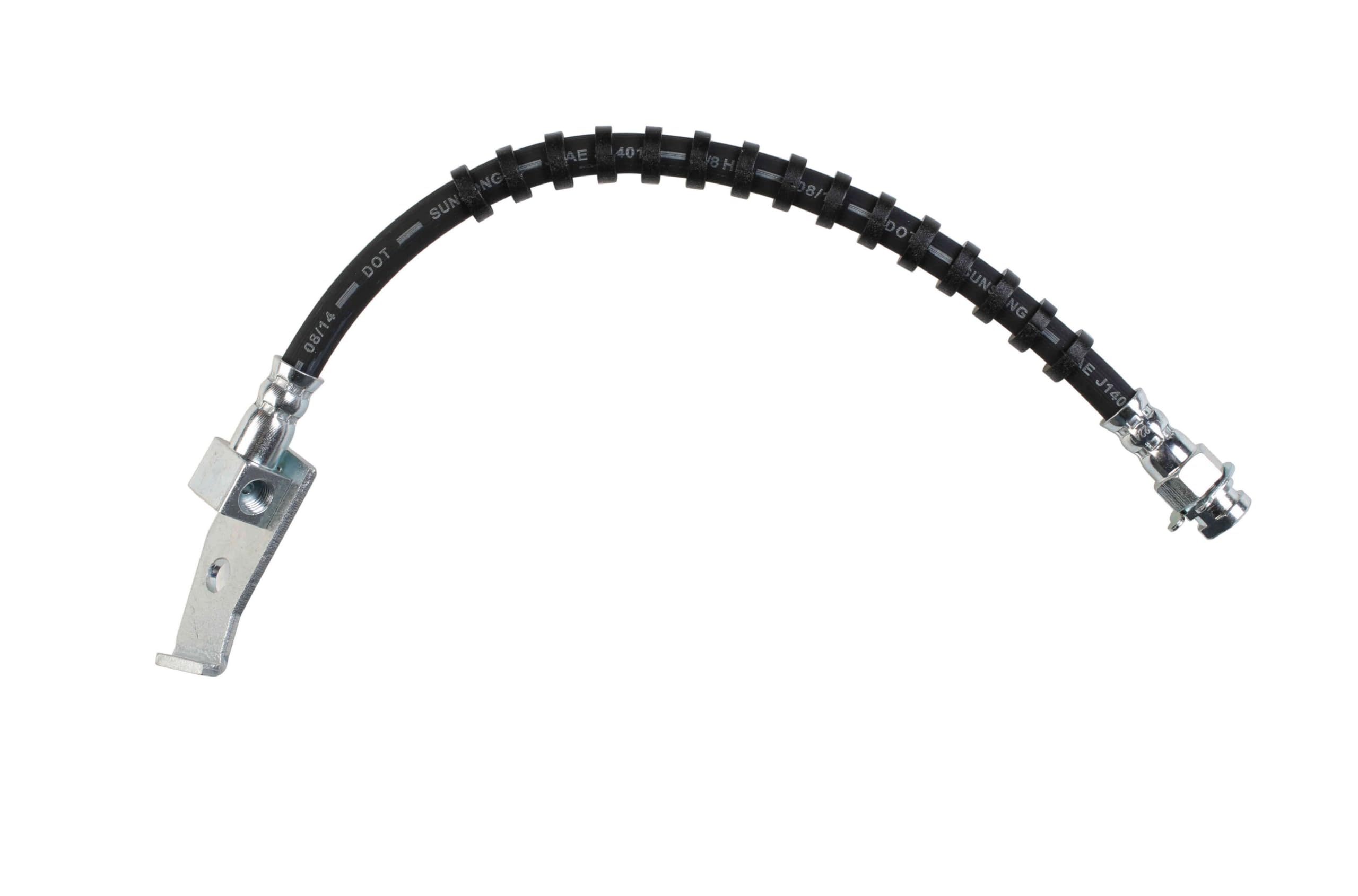Sunsong 2201207 Brake Hydraulic Hose Replacement - High Performance Brake Line for Trucks & SUVs - Durable DOT Approved Braking System Hose for Off-Road, Towing & Heavy Duty Use