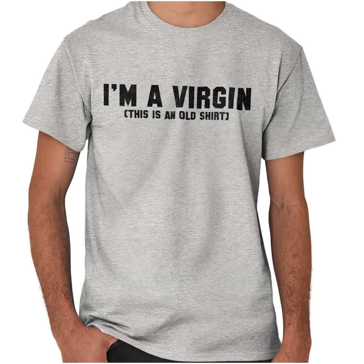 Brisco Brands Virgin Rude Humor Graphic T-Shirt for Men & Women - Gym Workout Tee with Funny Slogan - Perfect for Fitness, Bodybuilding & Casual Wear