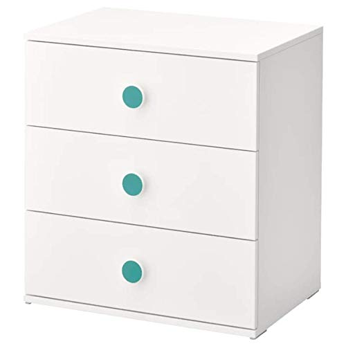 IKEA Godishus 3-Drawer Dresser White - Compact Storage Chest for Bedroom, Nursery & Small Spaces - 404.334.88