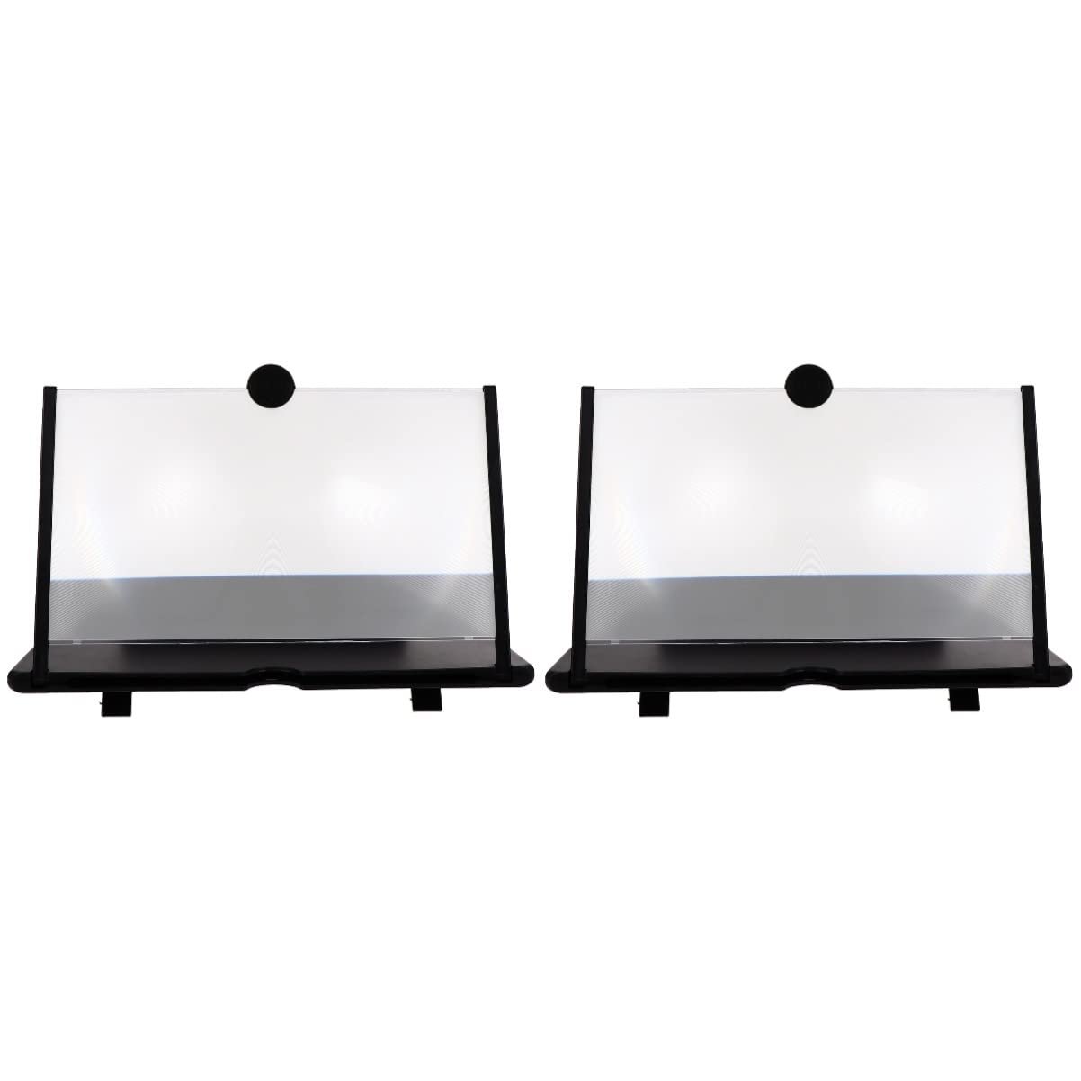 Mikikit 2-Pack 3D Phone Screen Magnifier - HD Screen Amplifier & Enlarger for Smartphones - Perfect for Movies, Gaming & Reading (Compatible with Most Mobile Phones)