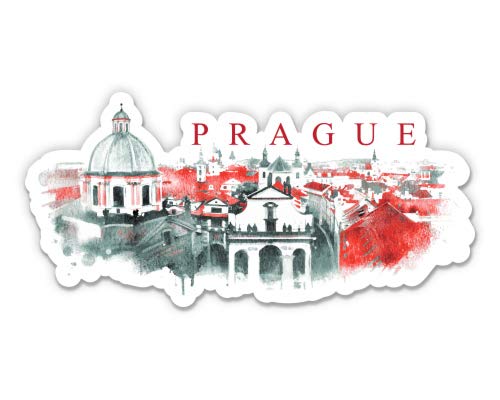 Prague 5-Inch Vinyl Sticker - Waterproof Decal for Car, Laptop, iPad - Perfect for Travelers & City Lovers