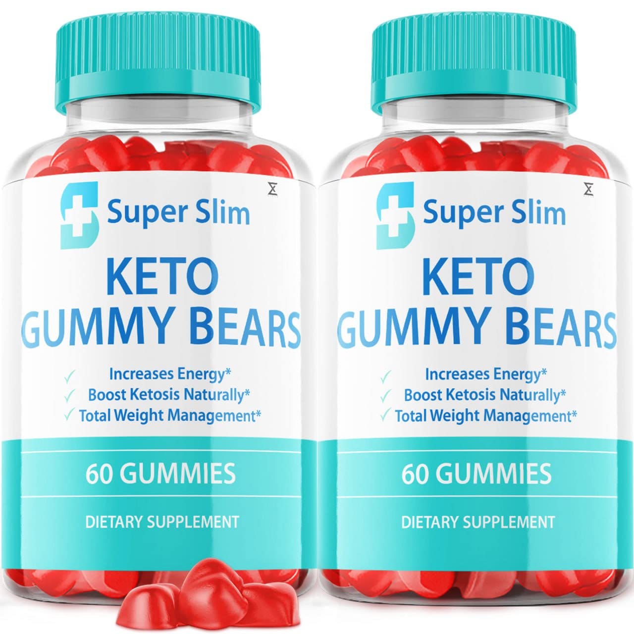 2 Pack Super Slim Keto Gummy Bears - 120 ACV Keto Gummies for Weight Loss & Appetite Control | Low Carb Sugar Free Snacks for Ketogenic Diet, On-the-Go Energy Boost & Healthy Lifestyle
