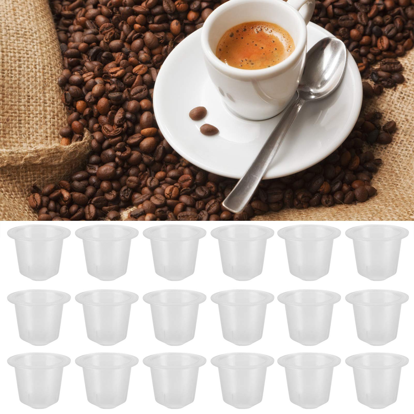 Premium Coffee Capsule Set - Compatible with Disposable Coffee Capsules, Includes Coffee Powder Filter Cup Kit for Easy Brewing | Perfect for Home, Office, and Kitchen Use