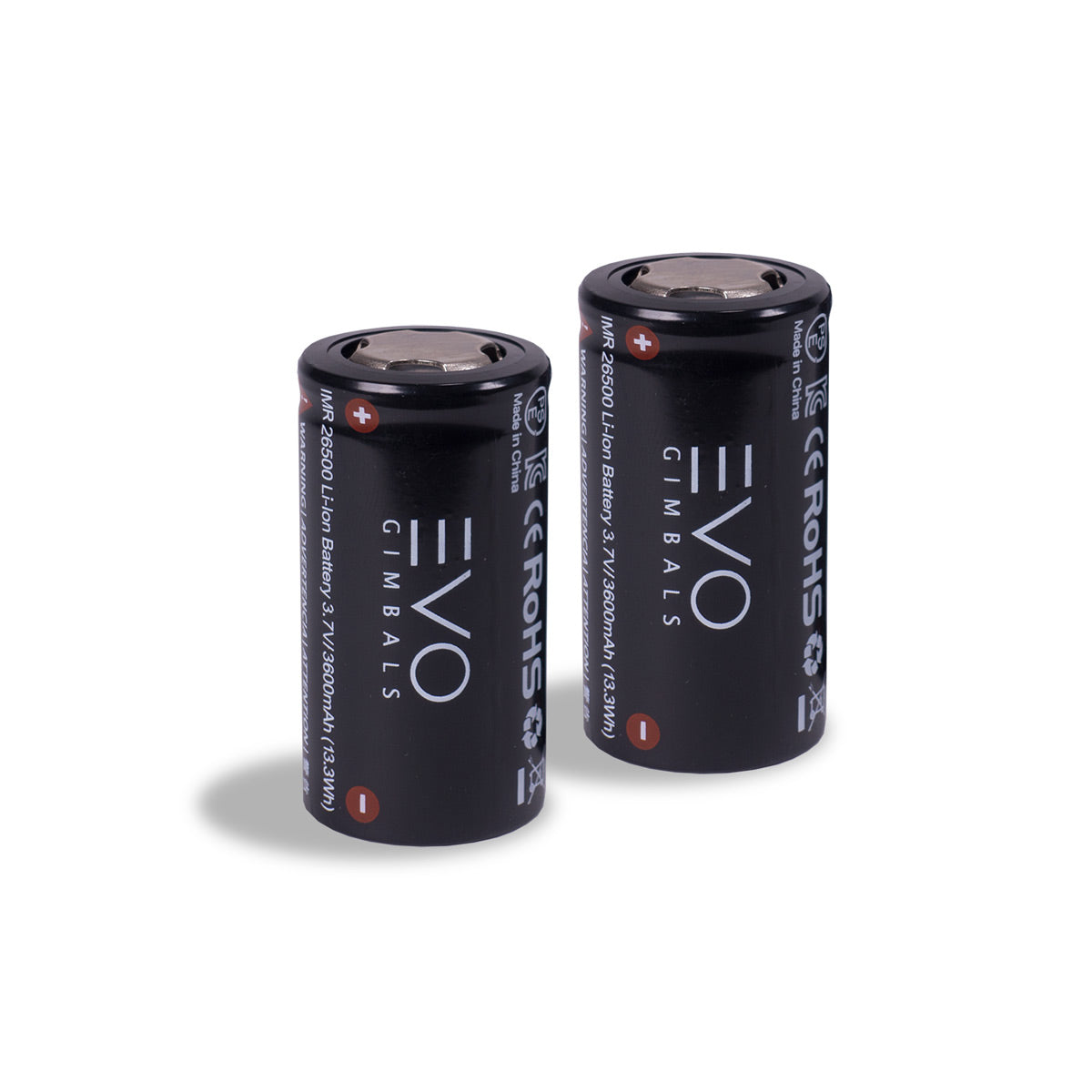 EVO Gimbals 26500 2-Pack Rechargeable Batteries for Rage Gen2 & Rage S - Perfect for Extended Gaming Sessions & VR Controllers
