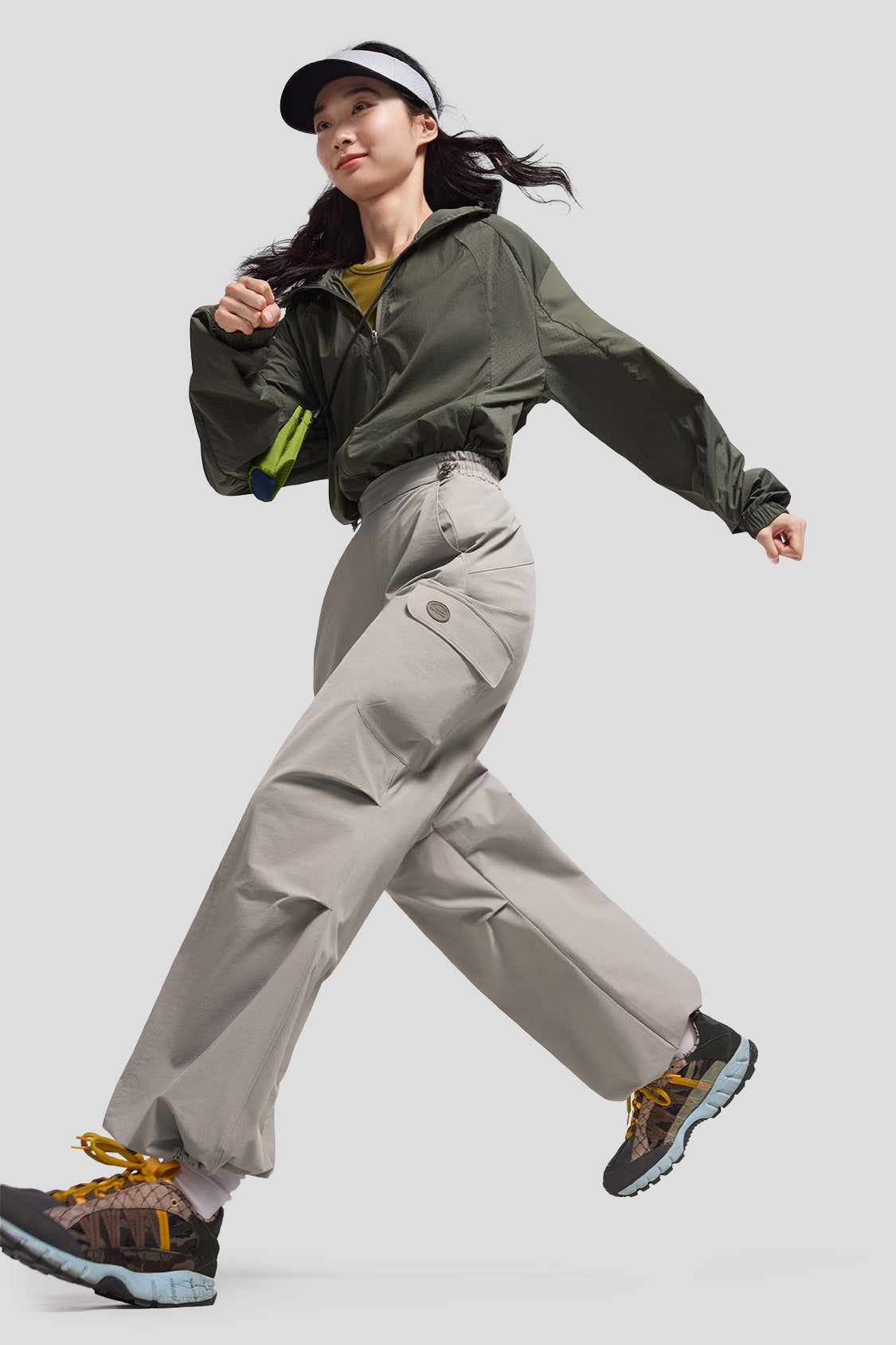 WindFree Women's Cargo Paratrooper Pants - Tactical Military Joggers with Multiple Pockets for Outdoor Hiking, Camping & Streetwear Fashion