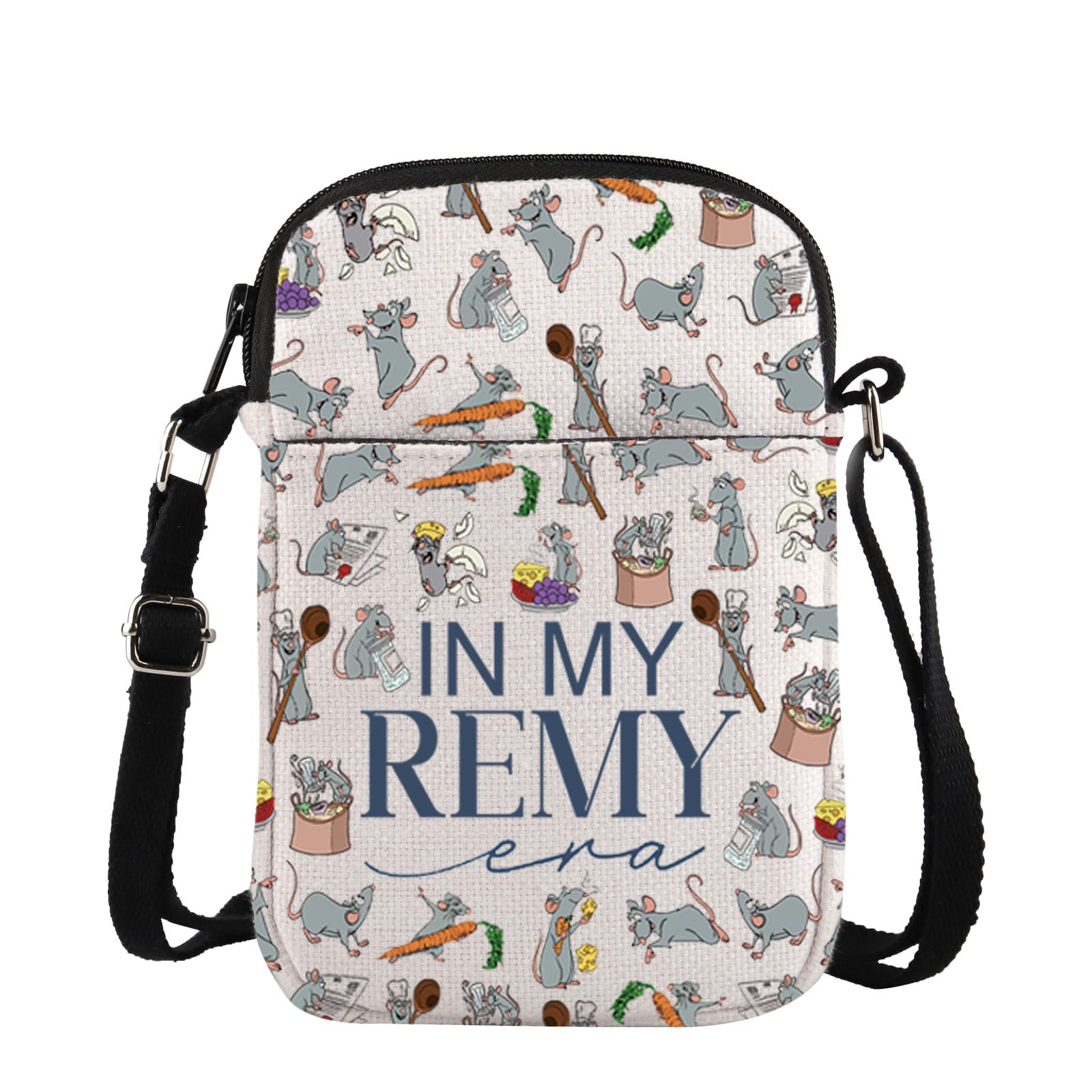TSOTMO Disney Ratatouille Remy Chef Crossbody Bag - Cute Cartoon Movie Merchandise for Fans - Perfect Gift for Disney World Trips & Cooking Enthusiasts - Use for Travel, Shopping, and Everyday Outings